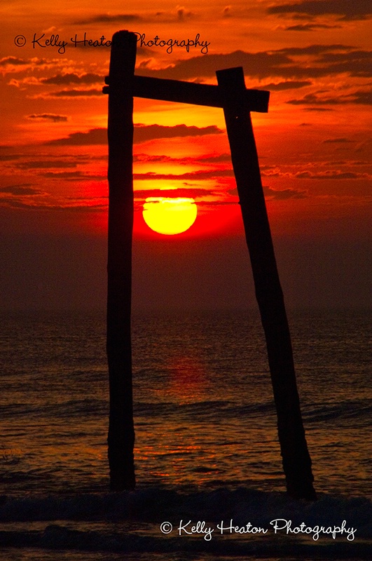 Pier Framing Sunrise