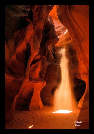 God's Light at the Slot Canyon.