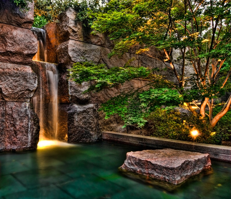 Serene Waterfall - FDR Memorial HDR