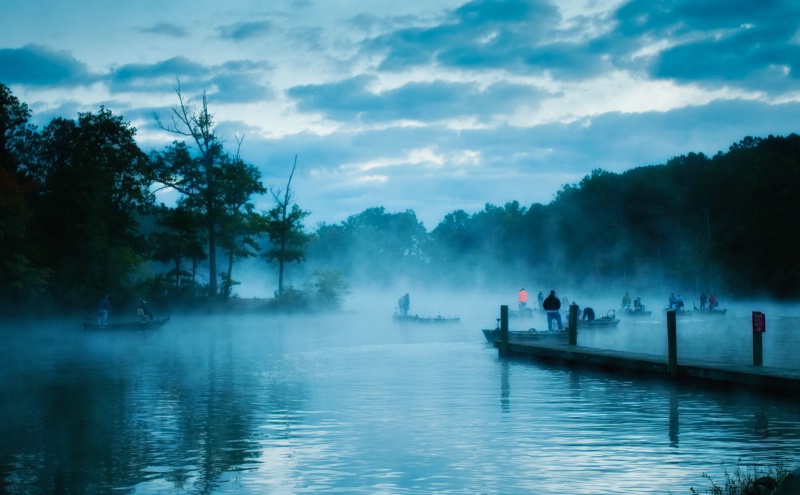 Gathering of fishermen