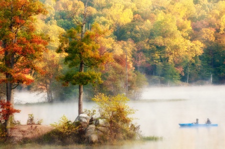 Blue kayak