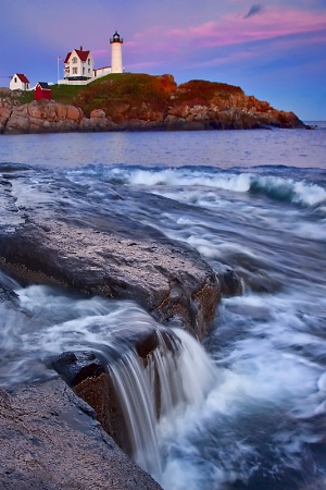 Seaside Waterfall