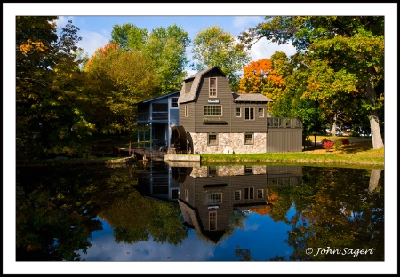 Waterwheel reflections