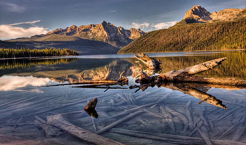 Sunrise At Redfish Lake