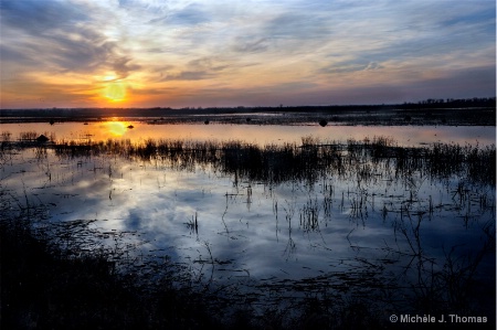 Sunset On The Missouri Wetlands !