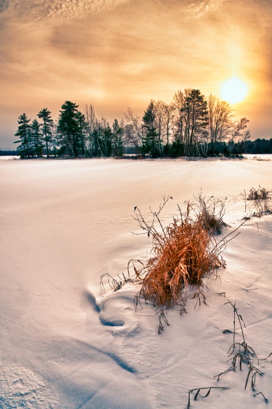 Setting Winter sun