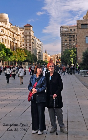 Street scene in Barcelona, Span