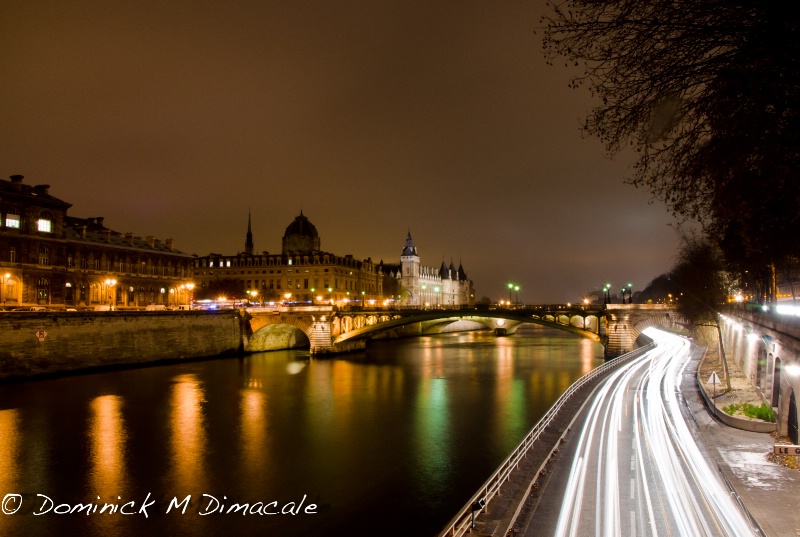  NIGHT ALONG THE SEINE RIVER