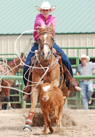 Cowgirl In Motion