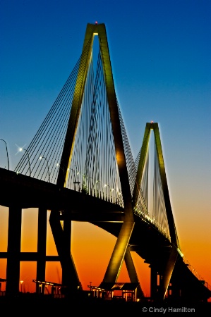 Ravenel Bridge, Charleston, SC at Twilight