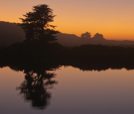 Dusk on the Russian River - 7060