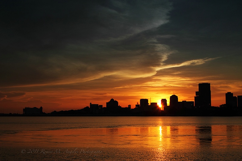 Sunset at Woodlands Waterfront