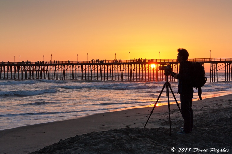 Videographer at Sunset 