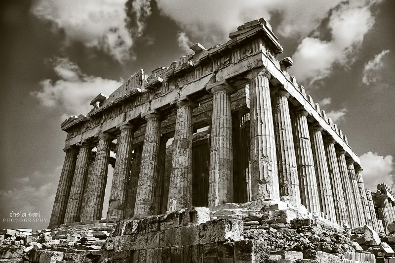 Duotone@@The Parthenon