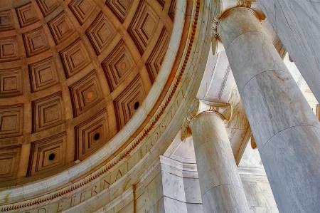 "eternal hostility",  Jefferson Memorial