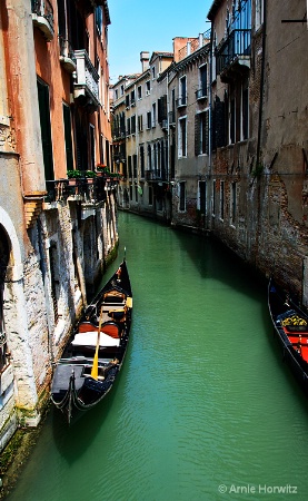 Canal with Gondolas