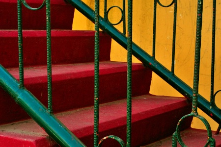 Colorful stairs