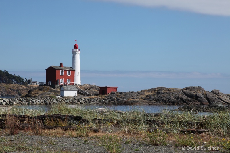 Victoria lighthouse off center