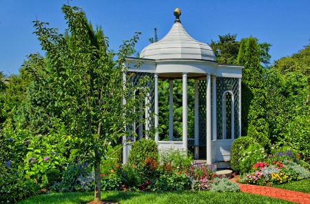 Gazebo In The Garden