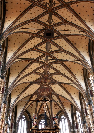 Ceiling detail, Lady of the Snows church, Prague