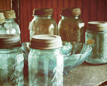 Old Blue Jars