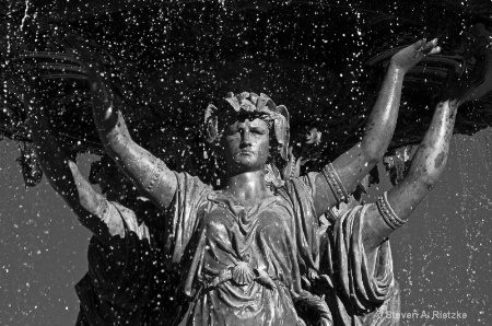 Balance:  Fountain at US Botanical Gardens