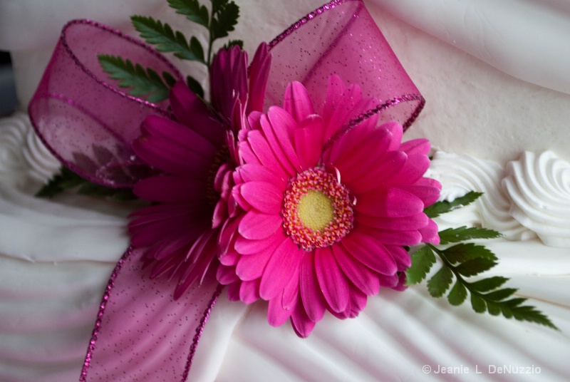 Close up of Cake Flowers