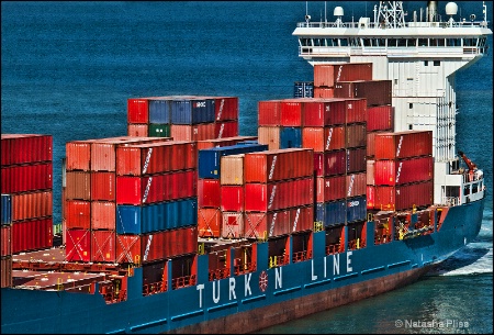 Freight technology.Containers of the Mediterranean