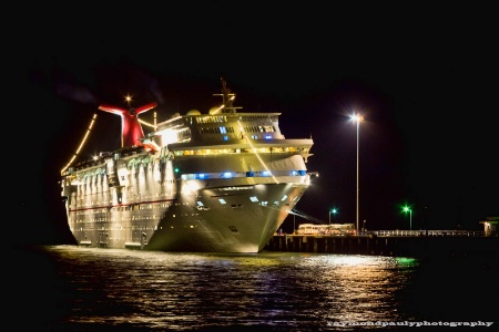 Cruise Ship at Night