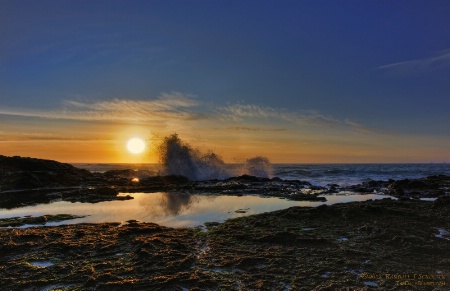 Sunset at the Rocky Ledge