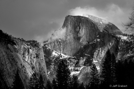 half dome b-w  0901