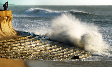 Looking at the waves