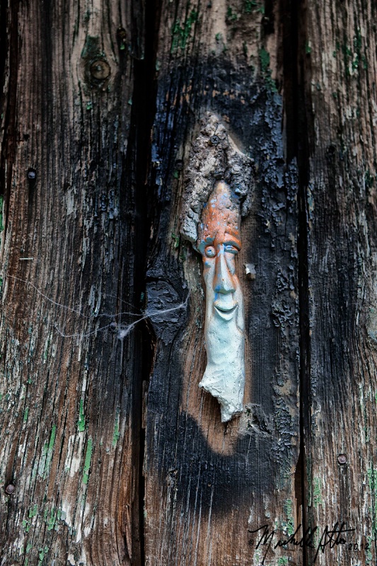 Charred Door Handle