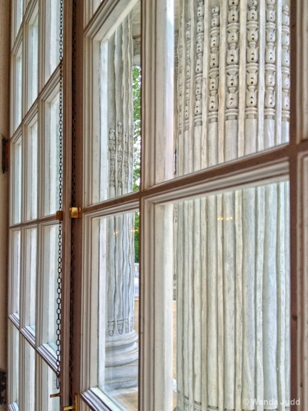 Old Glass French Doors & Wonderful Columns