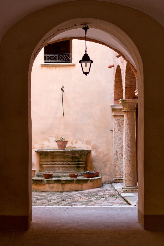 Italian courtyard