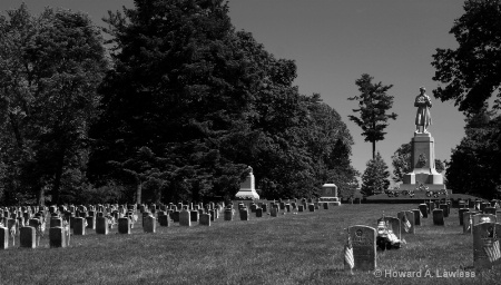 Antietam National Cemetery 002 bw