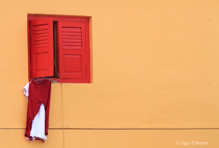 Red shirt,Little India,Singapore