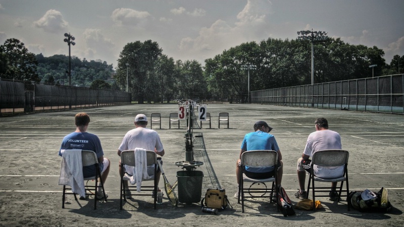 Father & Son Tennis Teams On Serve