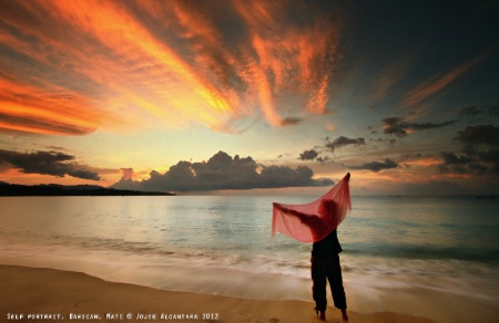 Self portrait at sunrise