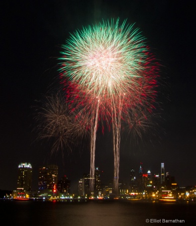 Fireworks over the Delaware