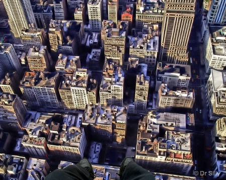 Looking Down Over New York