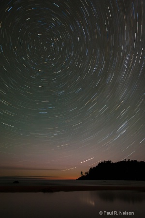 Star Trails over Little Presque Isle...