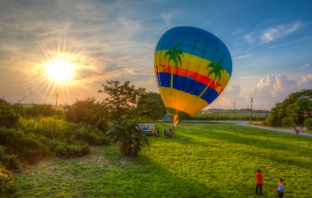 Ballooning at Sunrise