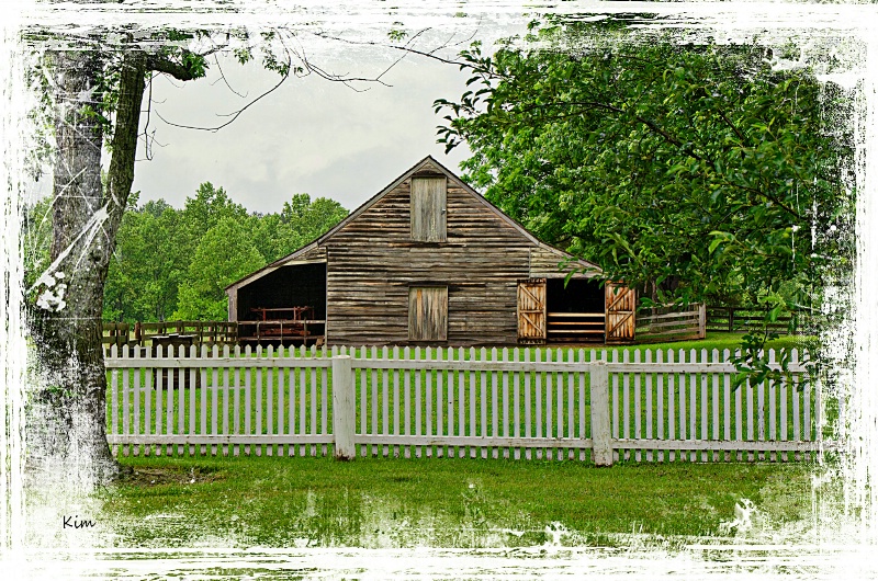 White Fence, Brown Barn