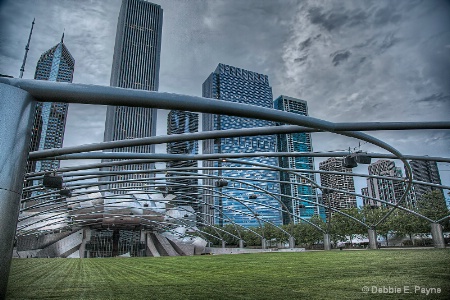 THE CITY BEYOND THE JAY PRITZER PAVILLION