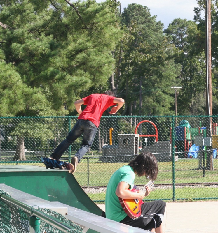 Hanging at the skate park