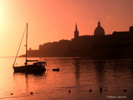 Sunrise at Msida Creek, Malta