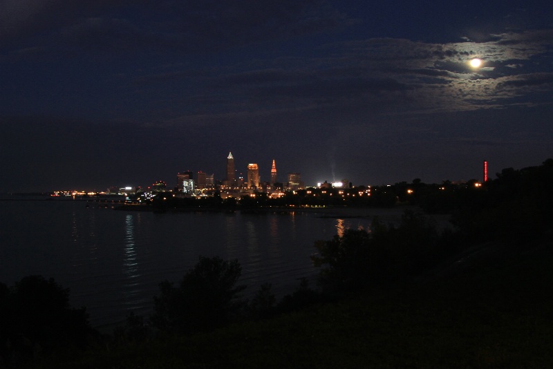 moon over cleveland