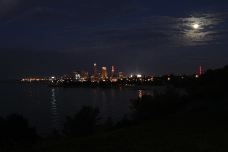 moon over cleveland