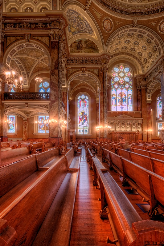 Pews and windows